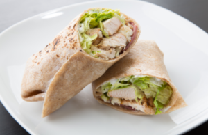 Chicken wrap at Tree-Guys Pizza Pub